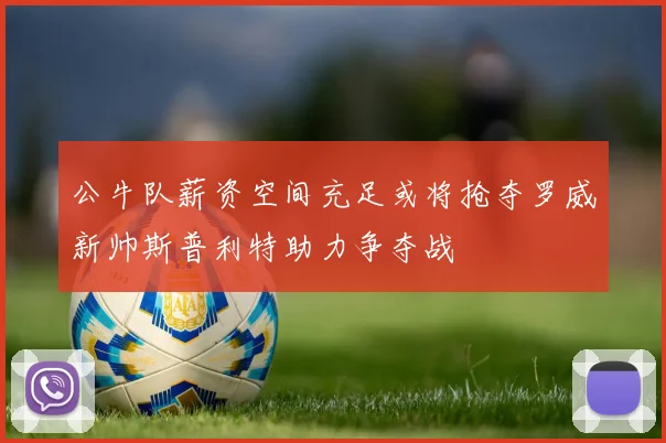 公牛队薪资空间充足或将抢夺罗威新帅斯普利特助力争夺战