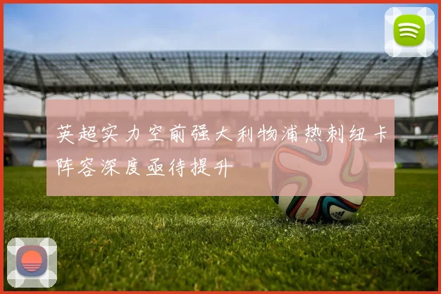 英超实力空前强大利物浦热刺纽卡阵容深度亟待提升